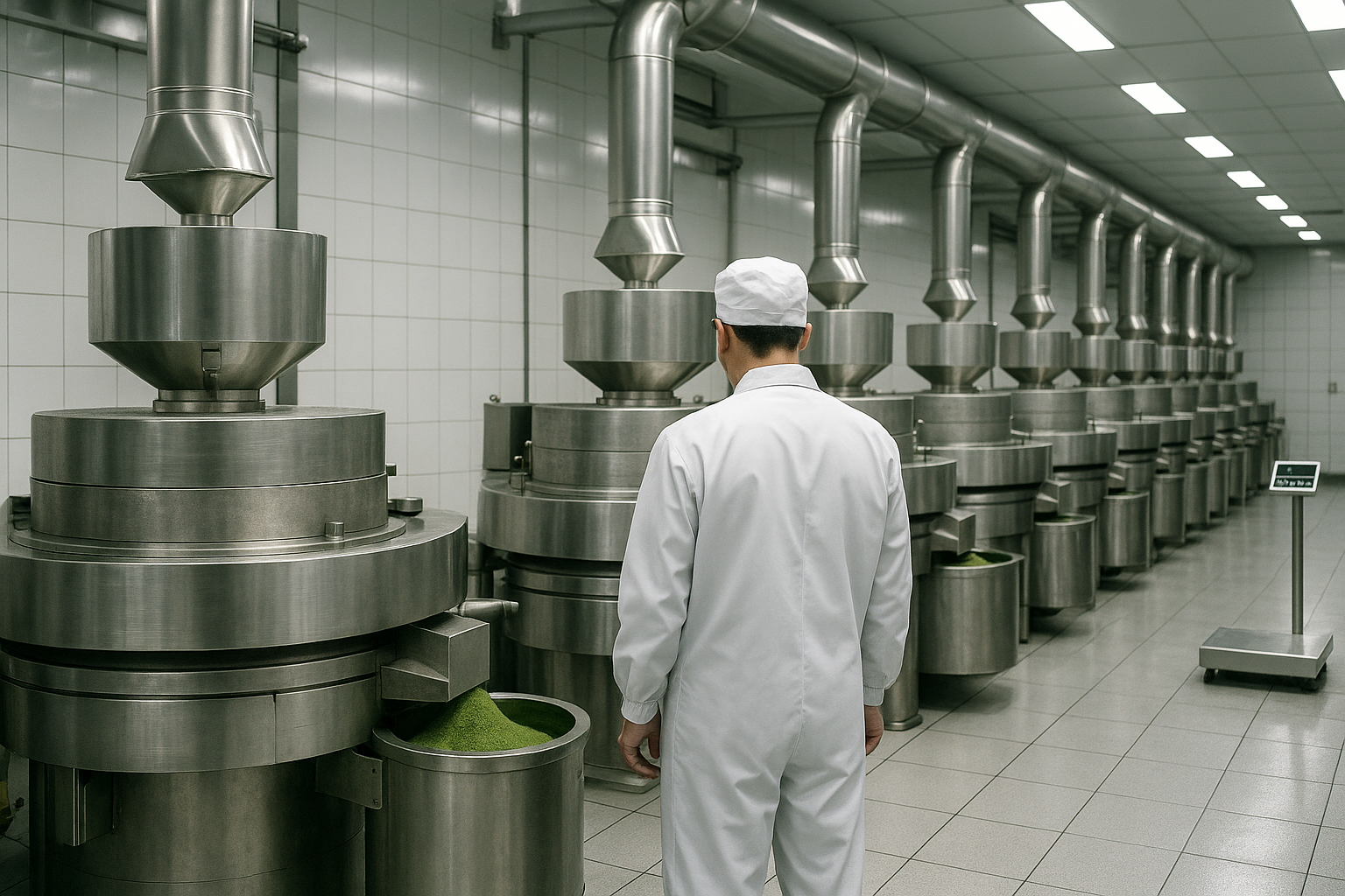 Modern Guizhou matcha processing facility